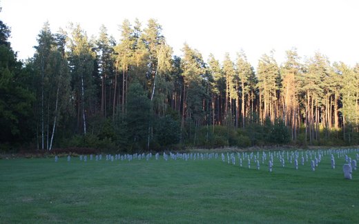 Ansicht der Kriegsgräberstätte Riga Beberbeki