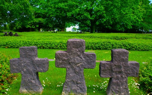 Ansicht der Kriegsgräberstätte Marigny